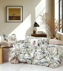 Комплект постельного белья 2,0сп Павлайн Органик Тропики сатин