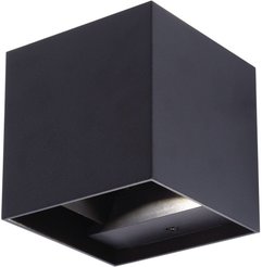 Светильник уличный светодиодный накладной ULU-S55B-2x3Вт 3000K+4000K+6000K IP65 (пер-ль цвета свеч) черный