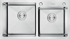 Мойка кухонная премиум Gerhans 78х43х22см прямоугольная, хром