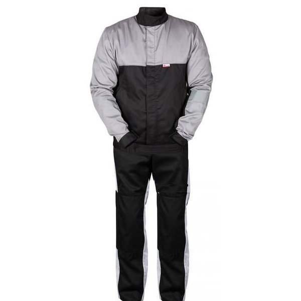 Костюм летний Сапфир.(черный+серый) куртка+брюки тк.смесовая р.96-100/182-188