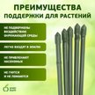 Опора для растений металл в пластике стиль бамбук 120cм ø 8мм 5шт (набор 5 шт) Green Apple