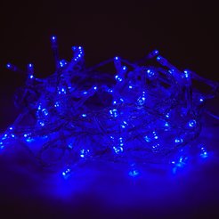 Электрогирлянда Нить внутренняя 5м 100LED синий SYCL-205