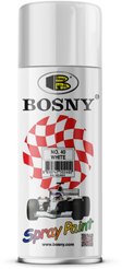 Краска аэрозольная Bosny №40 белая глянцевая 400мл(300г)