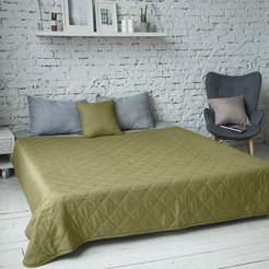 Покрывало SEASONS Микрофибра 210х240 оливка 