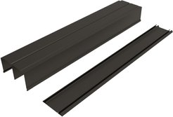 Комплект направляющих верх/низ L1383 сталь, черный муар