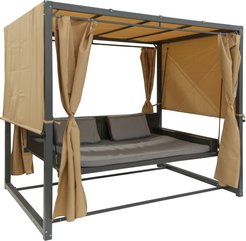 Лаунж-зона Марракеш (кровать подвесная+шатер) 2,36х1,80м h2,1м, стойка 60х60мм, сталь/текстилен/полиэстер 180г