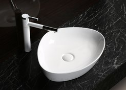 Раковина на столешницу Ceruttispa CR0021C (500х400х160) белая, треугольная