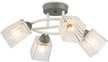Люстра на штанге TR303281/4 WH/GR/CL белый/серый/прозрачный E27/4 max 60W D450х250