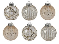 Набор шаров 6шт 8см шампанское SYQF-012299