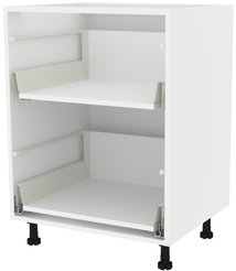 Корпус шкафа напольный для 2-х ящиков Микс 60х82х51см Белый
