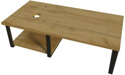 Столешница Grunge Loft подвесная для умывальника с крылом под стиральную машину 120см Дуб вотан