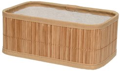 Корзинка декоративная Natural House 25х15х10см бамбук/ткань, натуральный