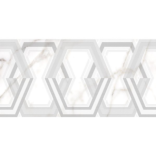 Декор настенный Grigio 24,9х50см серый шт (DWU09GRG017)