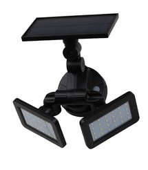 Прожектор фасадный с двумя панелями на солнечной батарее 2х24LED IP44