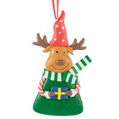 Украшение фигурное Олень 12,8х7см, полимерная глина, SYRTA- 3423098