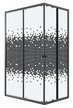 Ограждение душевое Niagara Eco NG-1012-14QBLACK (120х80х190) прямоугольник,раздвижное,черный,стекло мозаика,1 