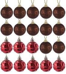 Набор шаров 20шт 4см кофе+красный, SYDC23-035