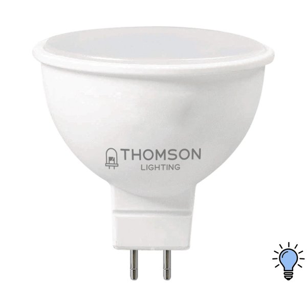 Лампа светодиодная THOMSON LED MR16 8W GU5.3 6500K свет холодный белый