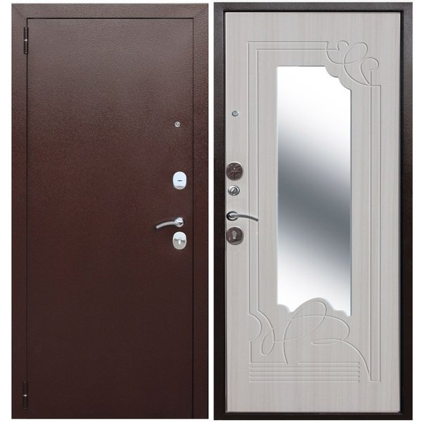 Дверь входная Ампир белый ясень 960х2050мм правая