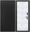 Дверь входная Dorston Termo Ecoterm Light букле черный белое дерево 960х2050 правая