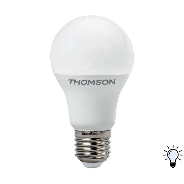 Лампа светодиодная THOMSON 15Вт E27 груша 4000K свет нейтральный белый