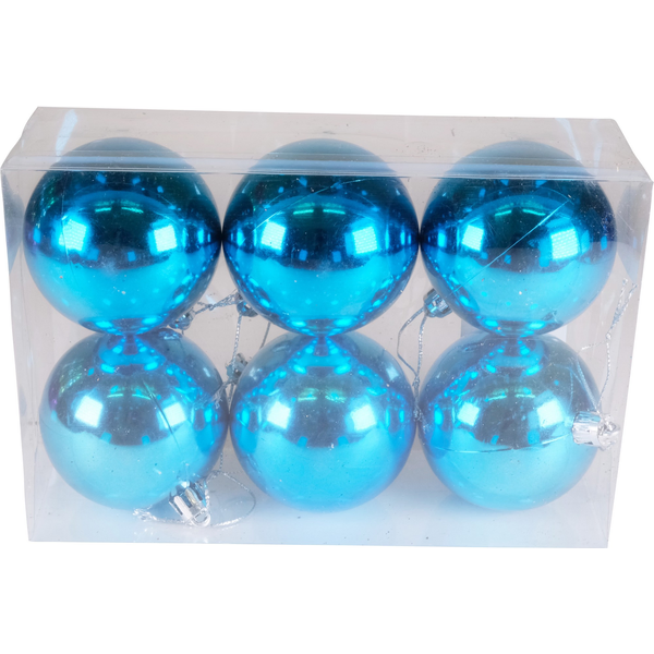 Набор шаров 6шт 6см голубой SYQC-0121260-LB