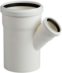 Тройник канализационный Lammin d110/50/45° шумопоглощающий для внутренней канализации