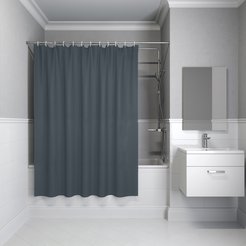 Штора для ванной IDDIS 200x240см BL01P24i11 полиэстер, серый