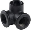 Соединитель д/труб 3-х сторонний Larvij Pipe 4,5см черный