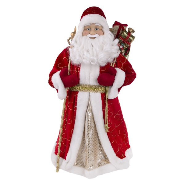 Фигурка Дед Мороз В красной шубке 28,5x19,5x61см 88461