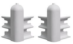 Угол внешний Комфорт Классик Софт 80 Белый 001 (2шт)