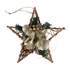 Венок новогодний 30см со звездой SYWA-0321117