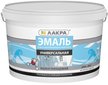Эмаль акриловая универсальная ЛАКРА белая полуглянцевая (2,4кг)