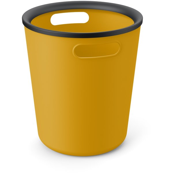 Корзина д/мусора Ambient Folk 10л 24,5х24,5х28см медово-желтый, полипропилен