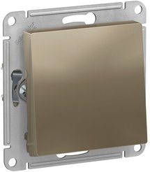 Переключатель 1-клавишный Schneider Electric AtlasDesign шампань