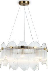 Светильник подвесной LH31251/6 BS/CL латунь/прозрачный E14х6 max 40W D510х270мм