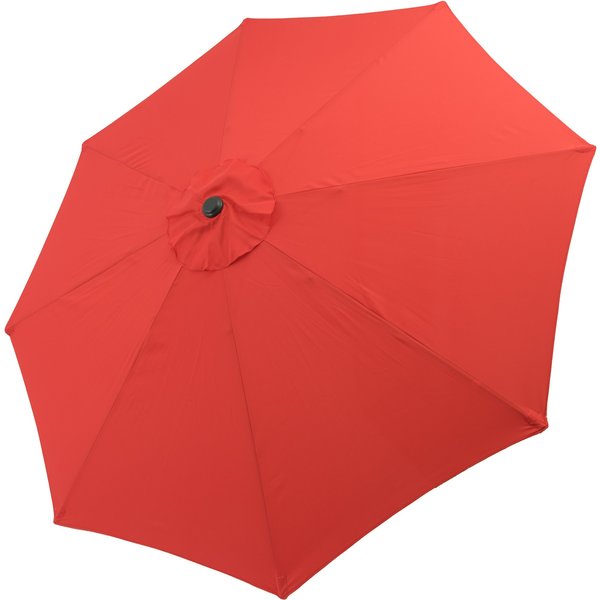 Зонт садовый d2,7м, стойка d38мм, 8 ребер, алюминий/полиэстер 160г, красный, UM00011-R
