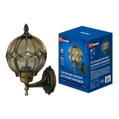 Светильник уличный накладной под лампу Е27 UUL-S90A 60ВТ E27 IP54 GOLD  золотистый