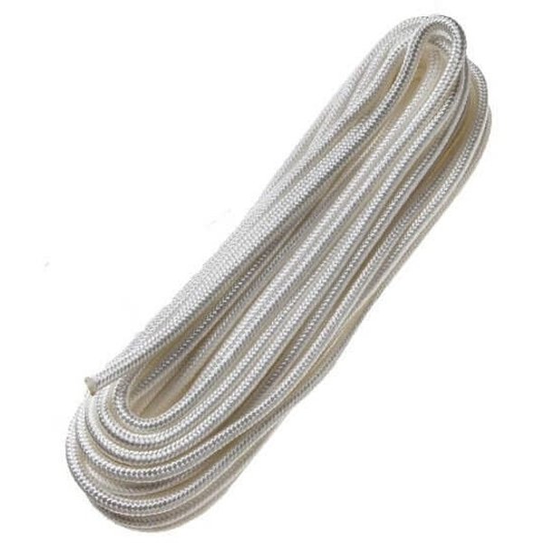 Шнур плетеный ПЭ д.3,5мм белый 50м