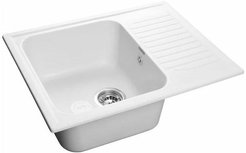 Мойка GranFest GF-S645L 645х495х200мм прямоугольная с крылом, иней