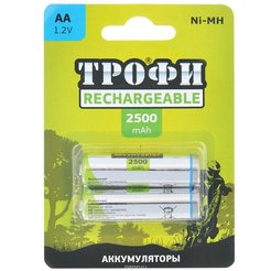 Аккумулятор Трофи HR6-2BL 2500 mAh (2шт)