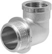 Угольник латунный переходной 1/2"х3/4" с ограничителем, внутренняя-наружная резьба