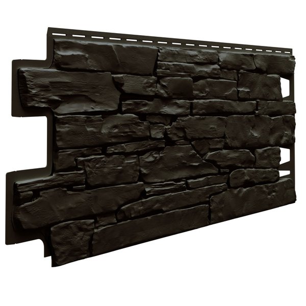 Панель фасадная Vilo Stone 1000х420х10мм темно-коричневый