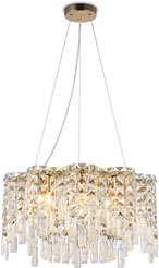 Люстра подвесная с хрусталем TR5465/10 GD/CL золото/прозрачный E14/10 max 40W D560х290/1000