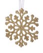 Украшение фигурное Снежинка 11см, золото, акрил, SYYKLB-1923374