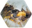 Салатник Lefard Marble 20см серый, стекло