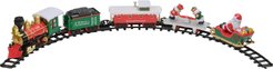Набор сувенирный Поезд Санты 27,7х9,5х14,6см, (21 элемент, орбита: 433см), LED-подсветка, музыка