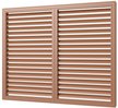 Решетка вентиляционная,профиль ПВХ,600х1500,вишня
