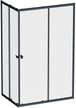 Ограждение душевое AM.PM Sunny 120x80см W87G-403-12080-BT стекло прозрачное, профиль черный