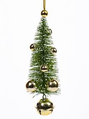 Украшение подвесное Magic Time Елочка зеленая из полипропилена 19,5x7x7см арт.91022
